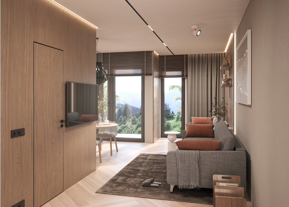 An apartment under construction in Kolašin is for sale in an excellent location near the city center.